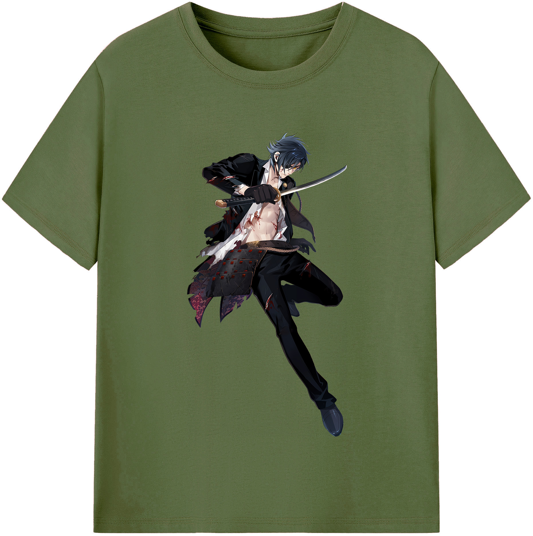（画像用） 刀剣乱舞 Touken Ranbu 綿100％半袖Tシャツ（フロントプリント）